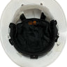 HALO Lid Liner in black, fitted inside a white hard hat